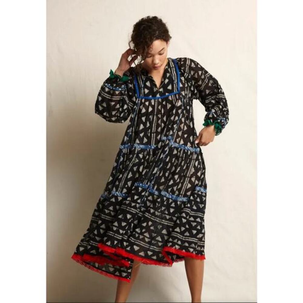 NWT Warm NY RTW Spring 2018 Printed Bohemian Midi Dress Size P/S